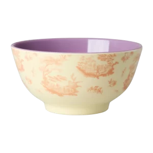 RICE: Medium melamine kom - Toile de rice Print MELBW-TORI