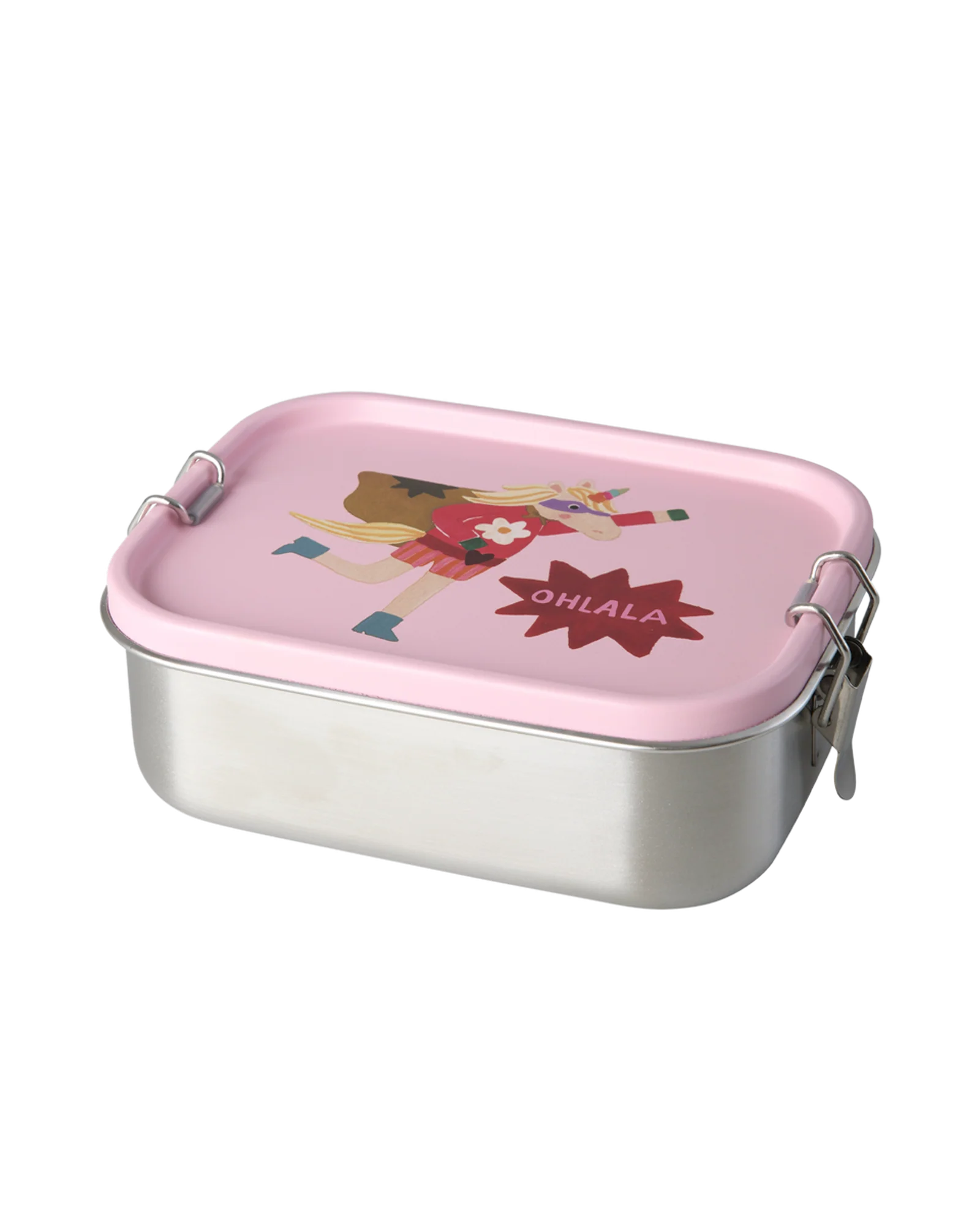 Rice: Roestvrijstalen Lunchbox | Hero Print | Roze STLUN-SHEROI Rice: Roestvrijstalen Lunchbox | Hero Print | Roze STLUN-SHEROI