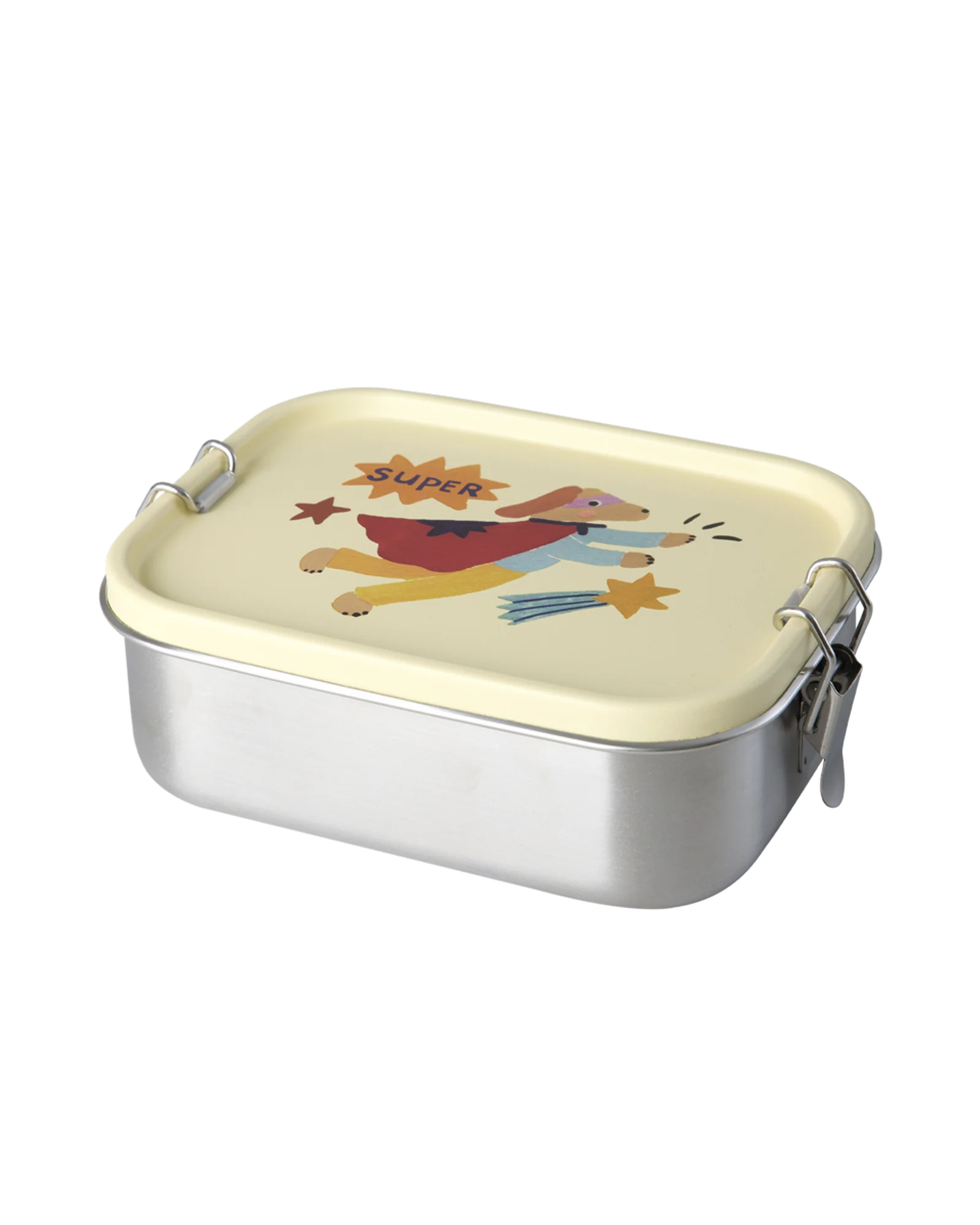 Rice: Roestvrijstalen Lunchbox | Hero Print | Crème STLUN-SHERO Rice: Roestvrijstalen Lunchbox | Hero Print | Crème STLUN-SHERO