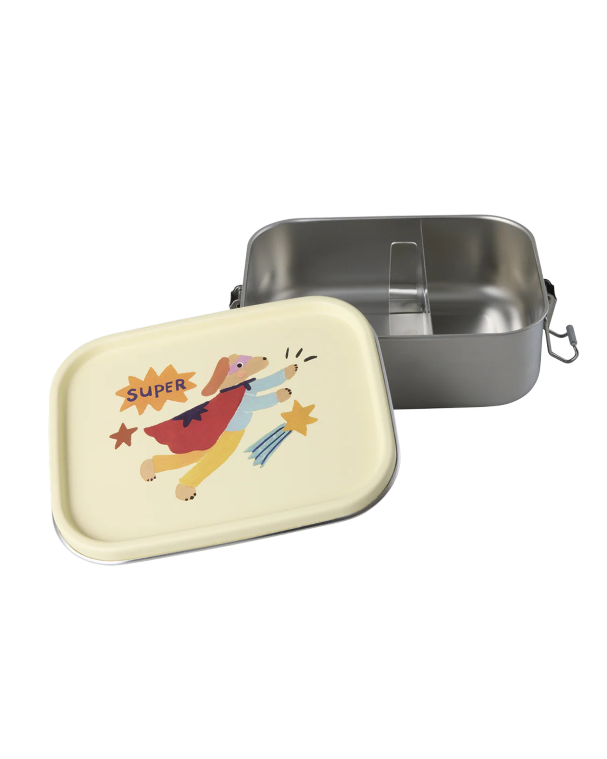 Rice: Roestvrijstalen Lunchbox | Hero Print | Crème STLUN-SHERO Rice: Roestvrijstalen Lunchbox | Hero Print | Crème STLUN-SHERO