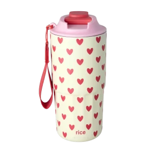 RICE: Roestvrijstalen Thermobeker | Hearts Print THCUP-HEA