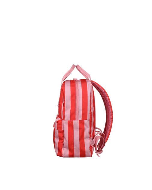 Ole: Backpack medium • stripe • poppy red + litchi Ole: Backpack medium • stripe • poppy red + litchi