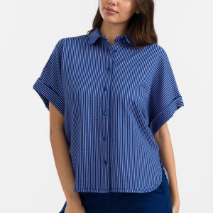 LaLamour: Jill Blouse | Seersucker Blue