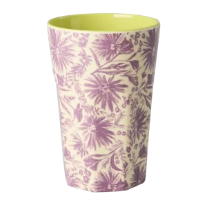 Rice: Grote melamine beker - Flower Press Print MELCU-LFLPR