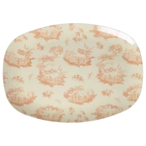 Rice: Rechthoekig Melamine Bord - Toile de rice Print MELPL-TORI