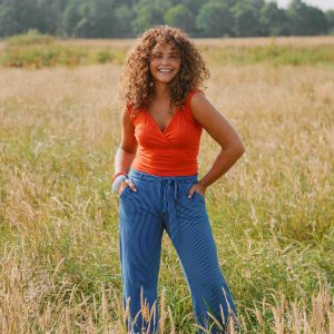 LaLamour: Sue Trousers | Seersucker Blue