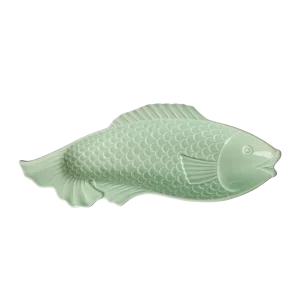 Rice: Keramiek Serveerschaal Vis | Groen CESER-FISAG