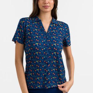 LaLamour: Lena Blouse Short Sleeve | Hummingbird