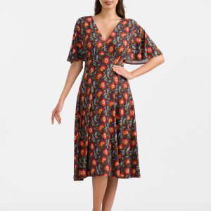 LaLamour: Luna Dress | Purple Poppy