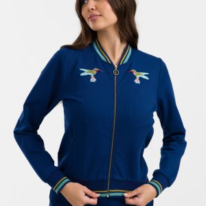 LaLamour: Nora Bomber Jacket | Punta Di Roma Navy