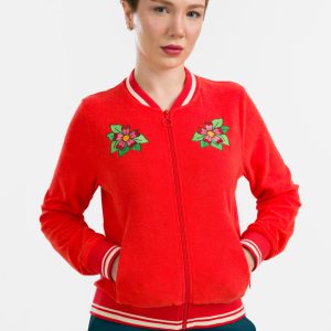 LaLamour: Nora Bomber Jacket | Red