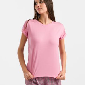LaLamour: Vera Top | Plain Pink