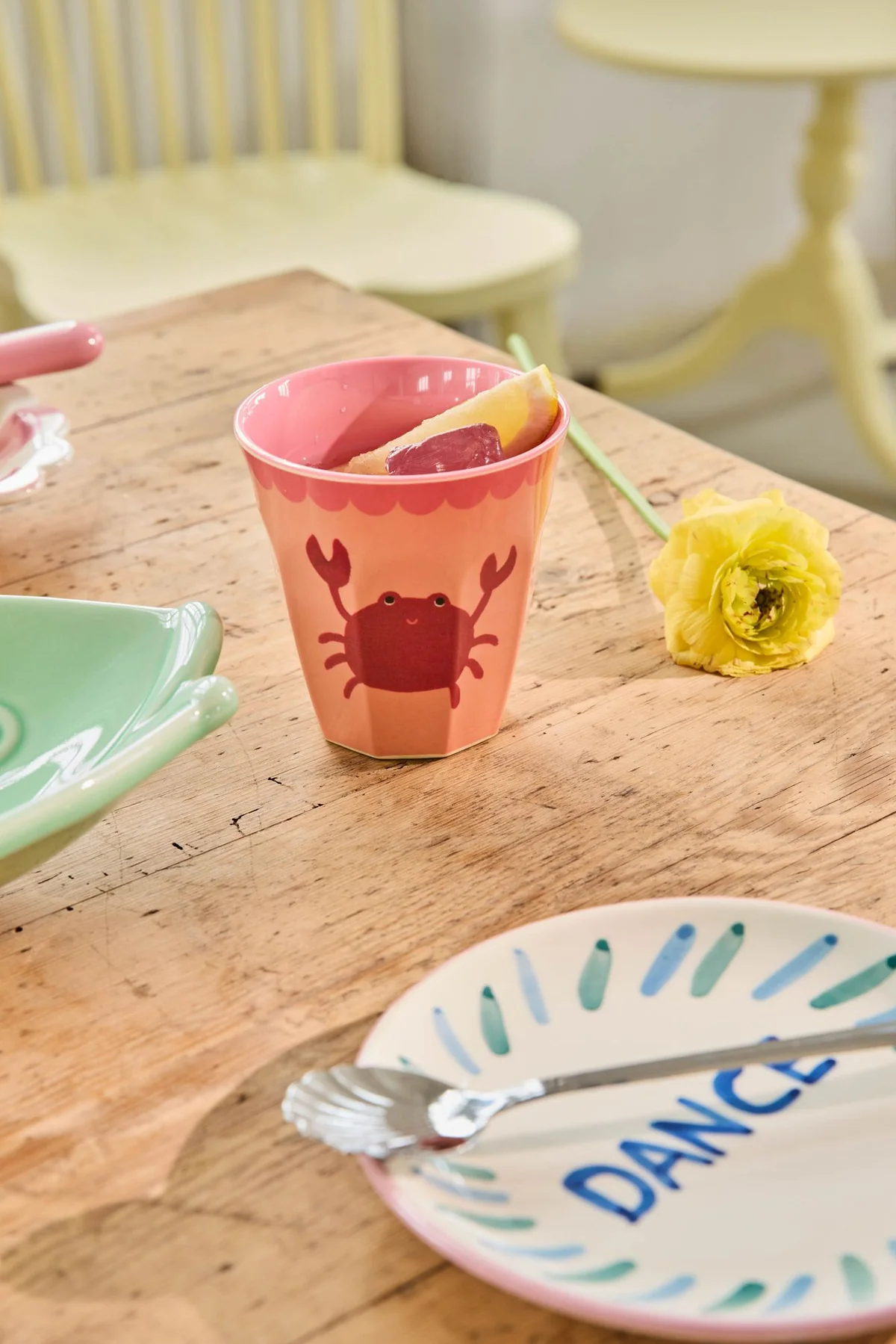 RICE: Medium melamine beker - Crab Print MELCU-CRAB RICE: Medium melamine beker - Crab Print MELCU-CRAB