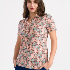 LaLamour: Lena Blouse Short Sleeve | Calypso