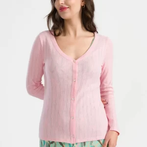 LaLamour: Jacket Pointelle | Tickled Pink