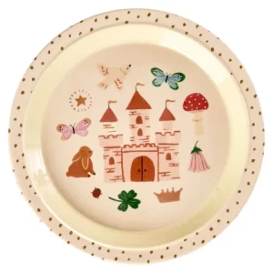 Rice: Rond melamine kinderbord | Fairytale Print KILPL-FAIR