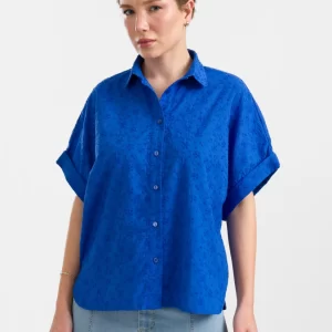 LaLamour: Jill Blouse | Broidery Blue