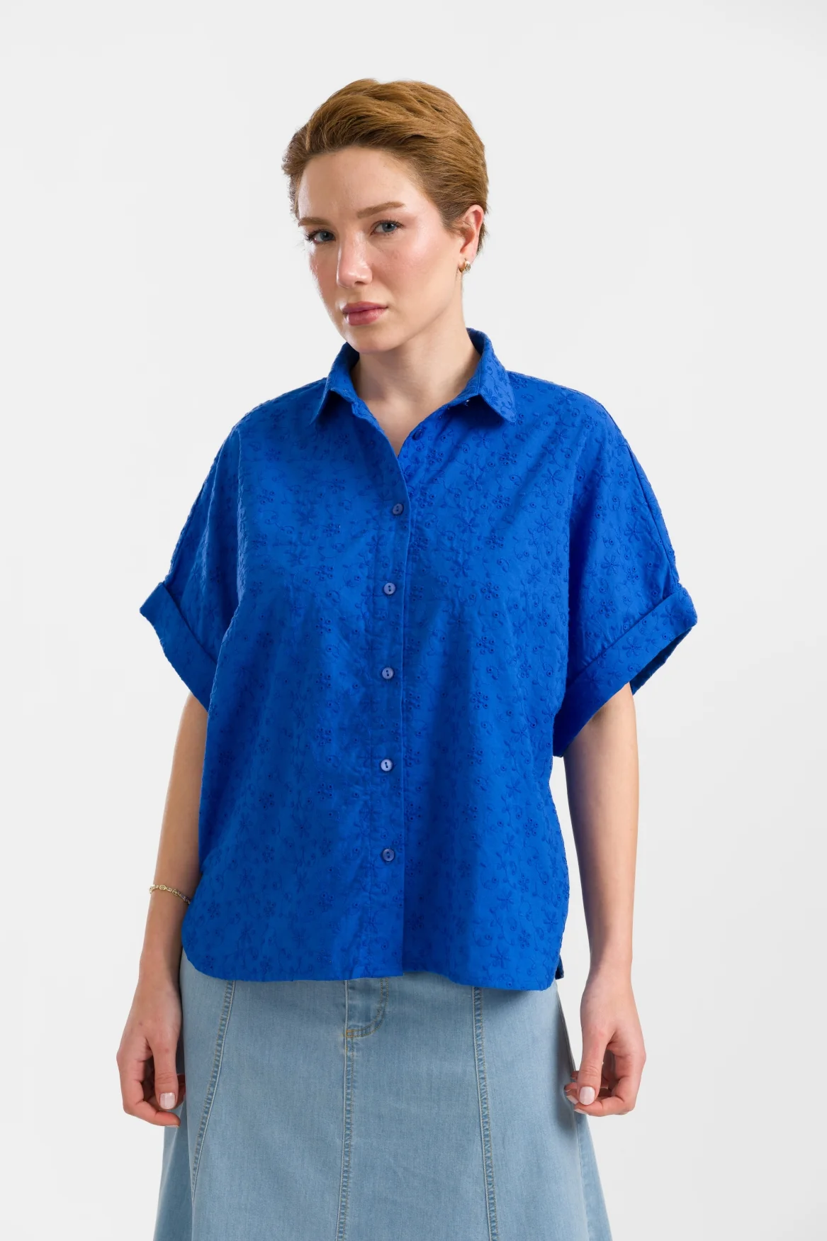 LaLamour: Jill Blouse | Broidery Blue LaLamour: Jill Blouse | Broidery Blue