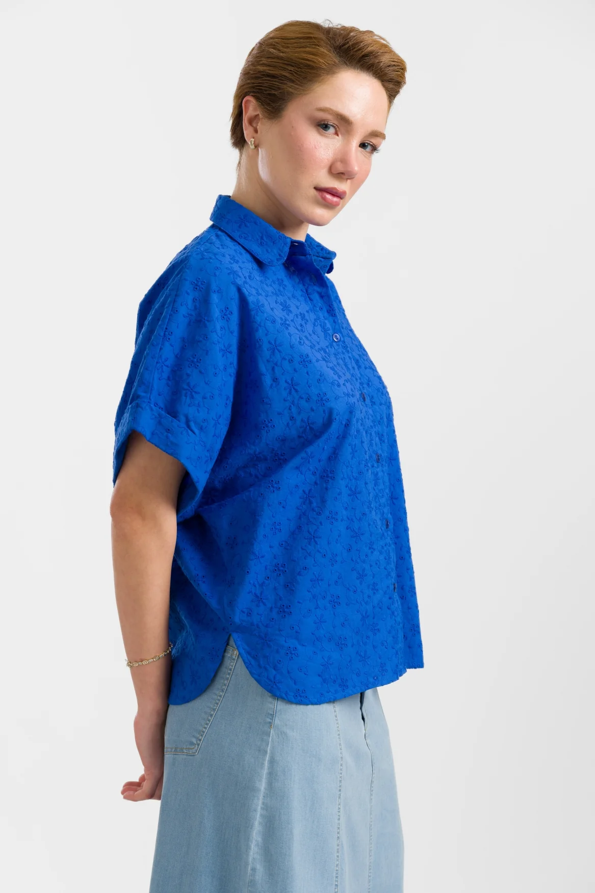 LaLamour: Jill Blouse | Broidery Blue LaLamour: Jill Blouse | Broidery Blue