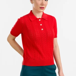 LaLamour: Knitwear top Romy | Rood