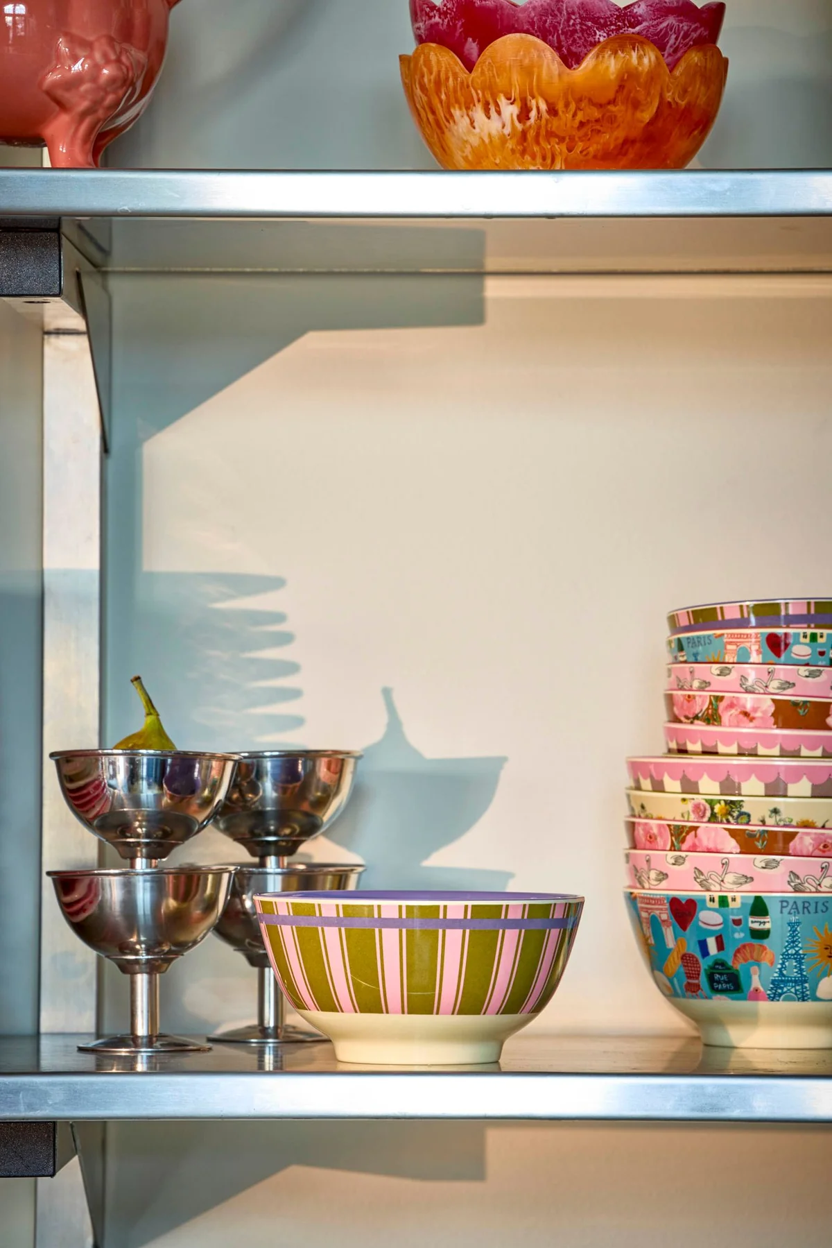 RICE: Medium melamine kom - Stripe Delight print MELBW-STRID RICE: Medium melamine kom - Stripe Delight print MELBW-STRID