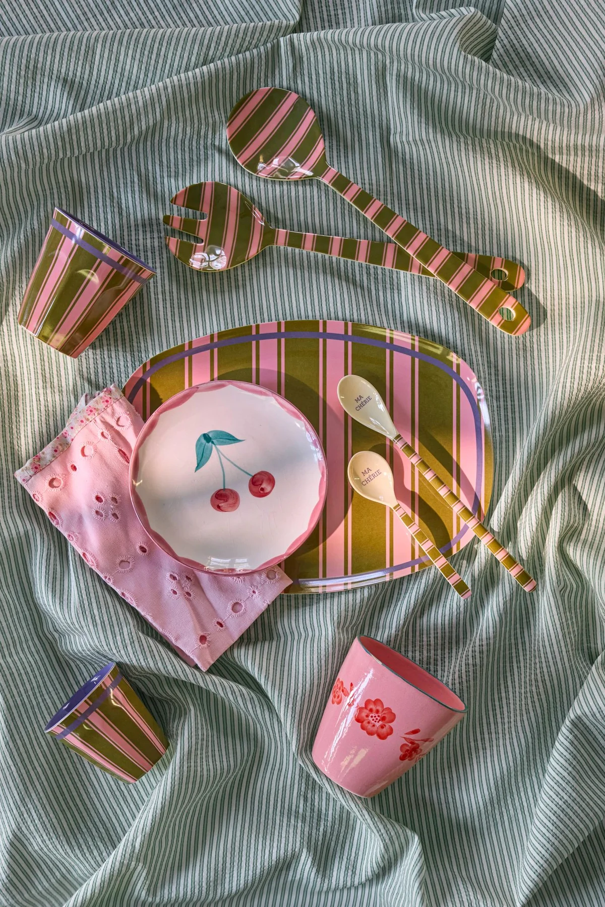 Rice: Rechthoekig Melamine Bord - Stripe Delight Print MELPL-STRID Rice: Rechthoekig Melamine Bord - Stripe Delight Print MELPL-STRID