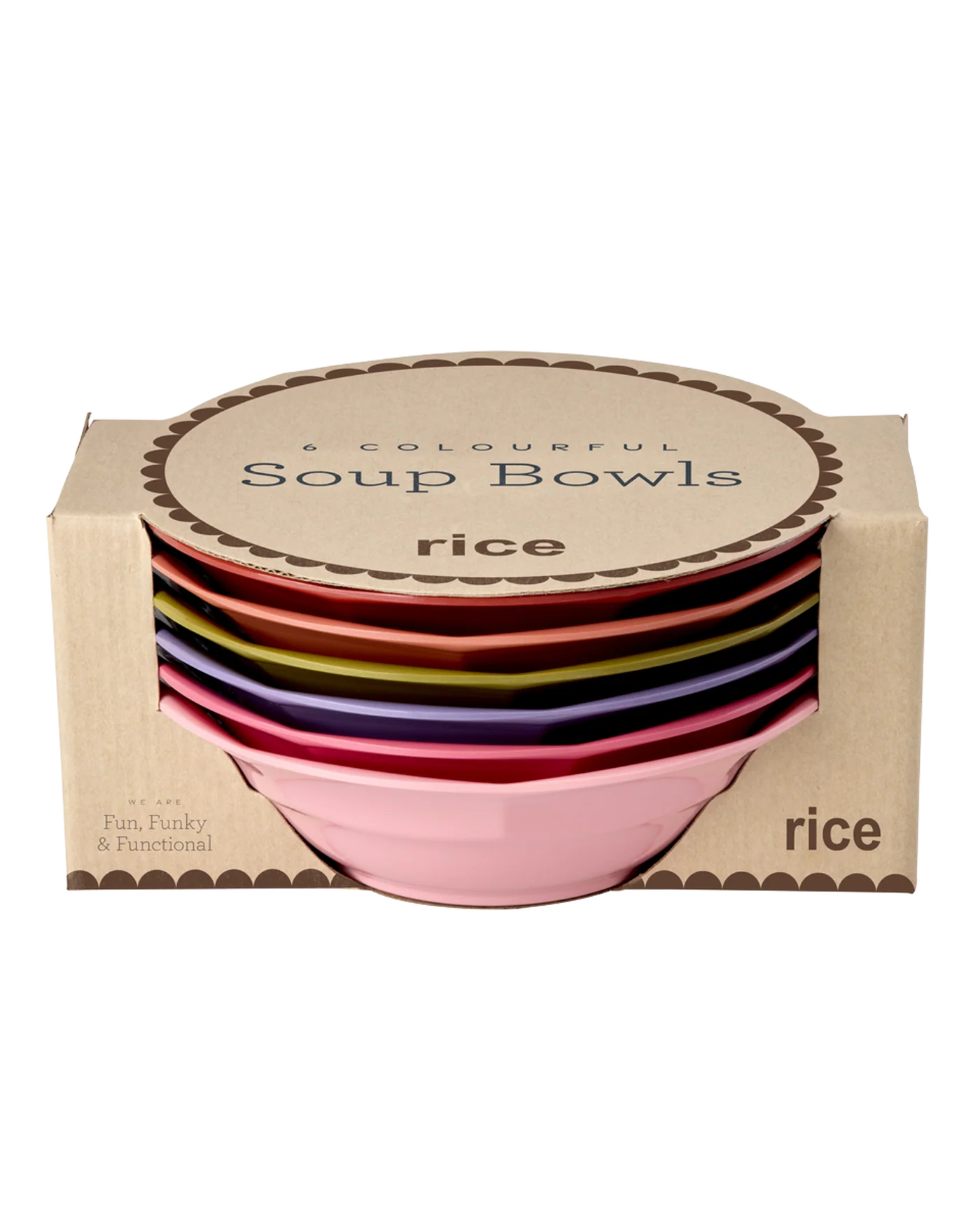 Rice: Melamine Soep kom | La Bonne Vivante | Set van 6 stuks MEGSB-6ZAW26 Rice: Melamine Soep kom | La Bonne Vivante | Set van 6 stuks MEGSB-6ZAW26