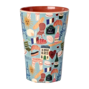 Rice: Grote melamine beker - Paris Mon Amour Print MELCU-LPAMOA