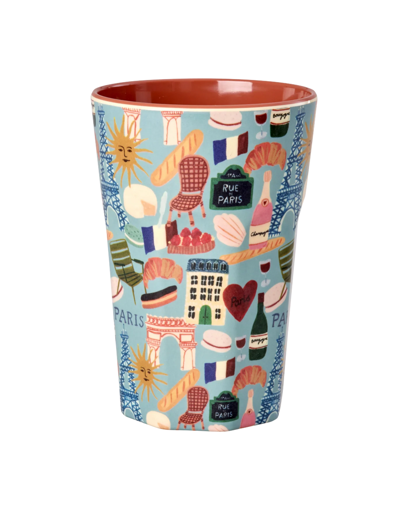 Rice: Grote melamine beker - Paris Mon Amour Print MELCU-LPAMOA Rice: Grote melamine beker - Paris Mon Amour Print MELCU-LPAMOA