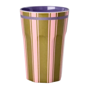 Rice: Grote melamine beker - Stripe Delight Print MELCU-LSTRID
