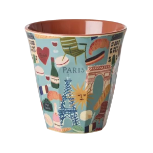 RICE: Medium melamine beker - Paris Mon Amour Print MELCU-PAMOA