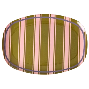 Rice: Rechthoekig Melamine Bord - Stripe Delight Print MELPL-STRID